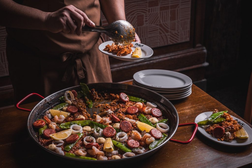 Paella at Hotel Woolstore